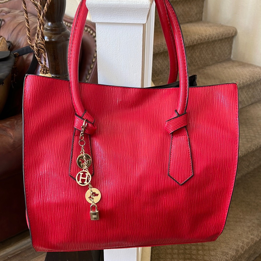 Red Faux Leather Satchel Nwot Red Faux Leather Satchel Nwot